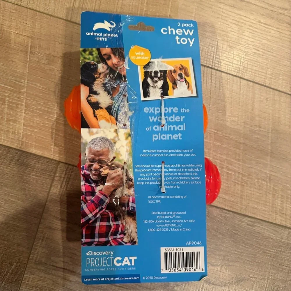 ANIMAL PLANET 2 PACK CHEW TOY FOR DOGS NEW